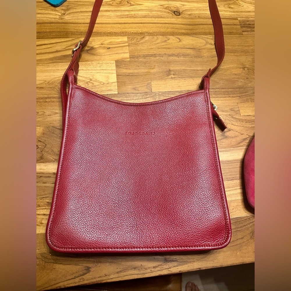 Longchamp crossbody purse. Currently sells on Nordstrom for $430 10 in by 10 in.